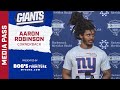 Aaron Robinson Talks Playing on the Outside | New York Giants