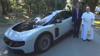 Pope Leo Gets First Look At Fully-Electric Ferrari Luce