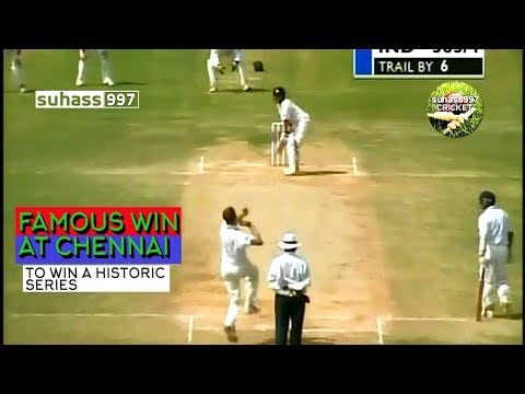 India vs Australia 2001 @ Chennai - INDIA's HISTORIC WIN! Border Gavaskar series!
