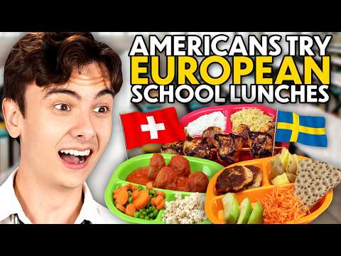 American's Try European School Lunches! #2 (France, Sweden, Portugal)
