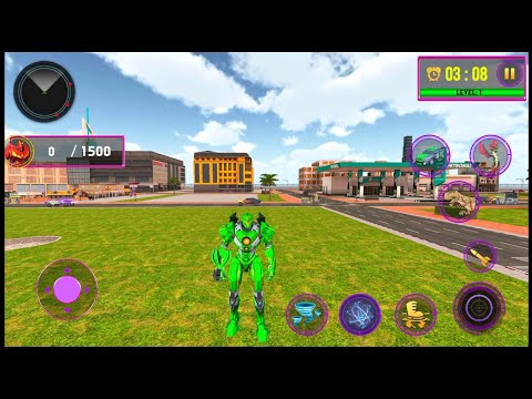 Police Dragon Robot Car War - Android Gameplay