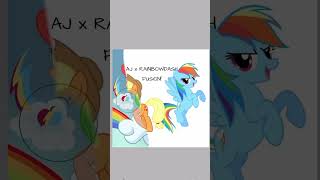 Just a fun fusion :D! #mlp #mylittleponyfriendshipismagic #rainbowdash #applejack #mlpfusion #mlpart