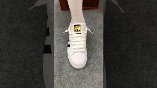 How to lace Adidas Super Star(Best)#sneakers #shoes #adidas #adidassuperstar