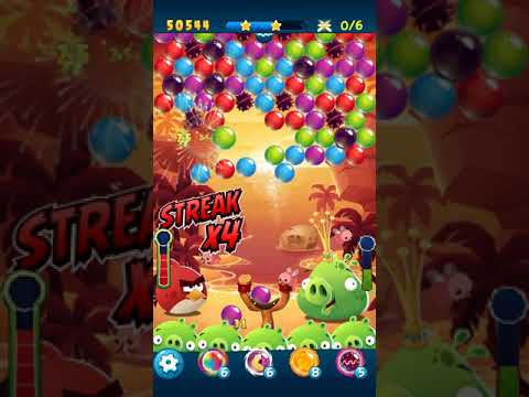 Angry Birds POP Bubble Shooter - Level 55. Gameplay Android walkthrough