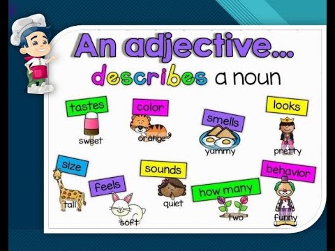 English Grammar | Adjectives | Important adjective types with examples | Order of adjectives
