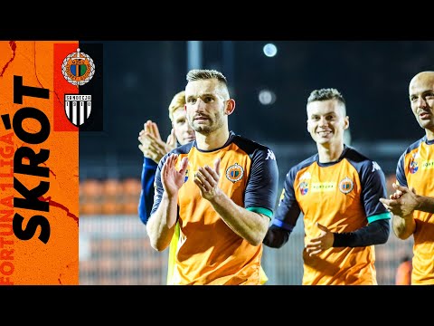FORTUNA 1 LIGA: Chrobry Głogów - Sandecja Nowy Sącz 1:0 (skrót)