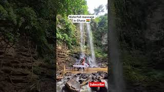 Waterfall massage in Ghana #ghanavlog #waterfallmassage #GhanaMassage
