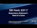 Ward of a Court DD Form 137-7