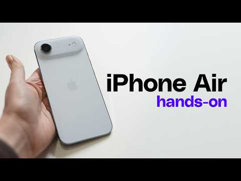 史上最薄 iPhone 來了!iPhone Air 開箱實測給你看! (iPhone Air hands-on: as slim as it looks)
