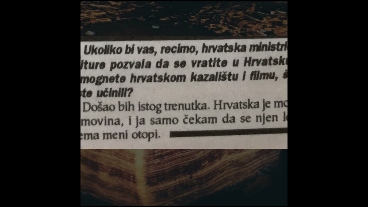 Šerbedžija 1994: Bi li se vratio u Hrvatsku? #povijestplus #shorts #shortsfeed