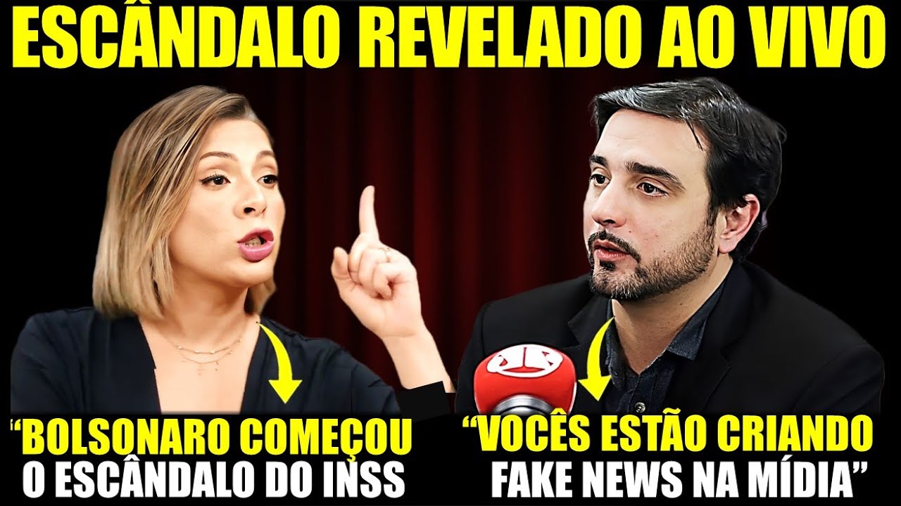 Daniela Lima culpa Bolsonaro por fraude no INSS e é desmentida por jornalista ao vivo