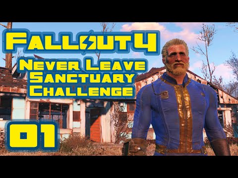 Let's Play Fallout 4: Never Leave Sanctuary Challenge - Part 1 - Ghost Town Janitor