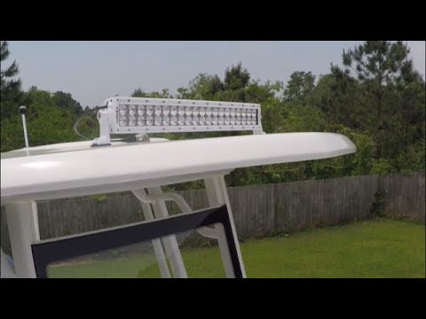 How to install a light bar on a boat