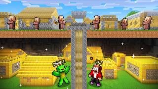 JJ and Mikey found a SECRET RICH VILLAGE in Minecraft! JJ and Mikey found a SECRET RICH VILLAGE in Minecraft!