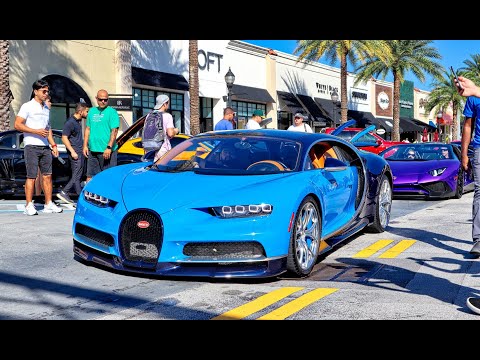 Bugatti Chiron, Lamborghini Aventador SVJ, Ferrari SF90 , McLaren 765LT - Best Supercars Drive By