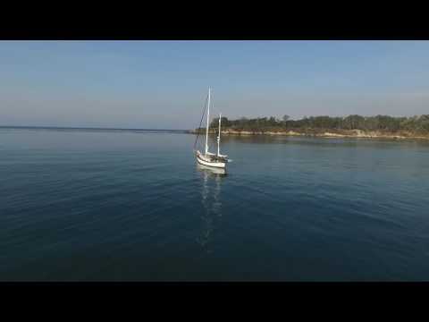 Hans Christian 43 - Anchored off San Simeon, CA