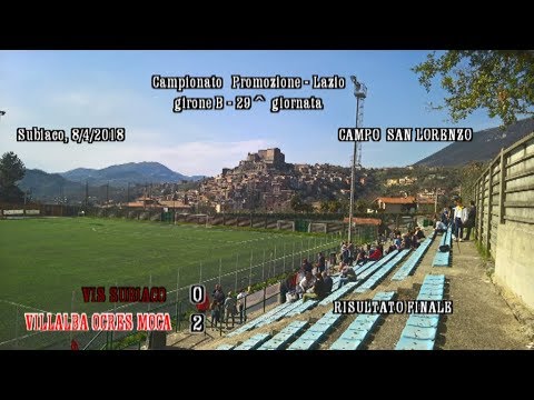 Vis Subiaco  - Villalba Oceres Moca -  sintesi -  8 aprile 2018