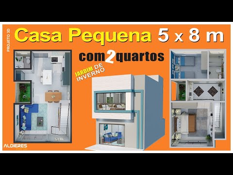 SMALL HOUSE 5X8 M WITH 2 BEDROOMS AND MUCH MORE...