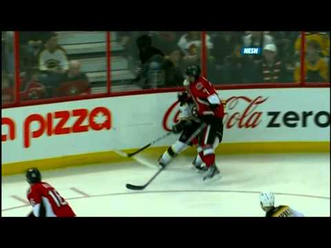 Kyle Turris questionable hit on Corvo. February 25th 2012