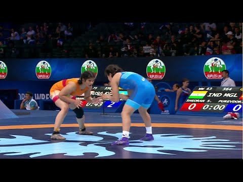 Qual. WW - 63 kg: O. PUREVDORJ (MGL) df. S. SHEORAN (IND) by VSU, 10-0