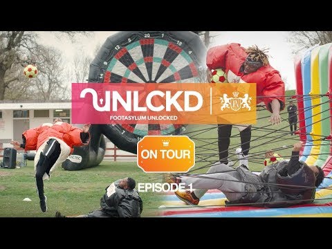 KSI LOSES FIGHT (with inflatable cube) | UNLCKD Challenge Series ON TOUR EPISODE 1