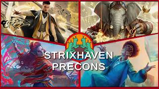 Secrets of Strixhaven Precons Gameplay | EDH Gameplay (Prismari, Quandrix, Silverquill, Lorehold)