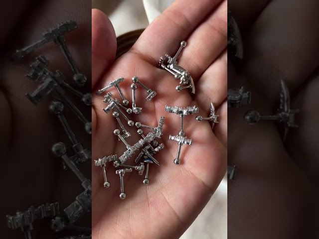 Vídeo relacionado con Rajnard Piercing Lengua pezón 24 Piezas 14G 14mm Acero quirúrgico Brillo Bola Luminosa Perla Piercing joyería Mujeres niñas