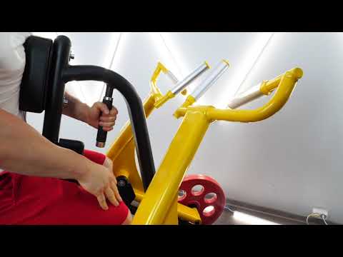 Обзор горизонтальной тяги под наклоном PL-1709 от BRONZE GYM.