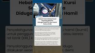 Viral Wanita di KRL Diduga Pakai Pin Ibu Hamil Palsu, KAI Commuter Ungkap Ciri-Ciri Pin Resmi