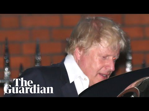 Boris Johnson leaves his home after resigning as foreign secretary