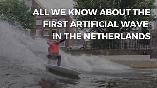 First public wavepool in the Netherlands - RIF010 test session before opening
