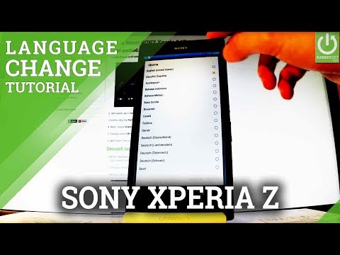 How to Change Language in SONY Xperia Z Ultra - Language Settings