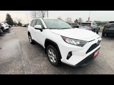 2021 Toyota RAV4 XLE AWD in White for sale at Stouffville Toyota in Whitchurch-Stouffville, ON