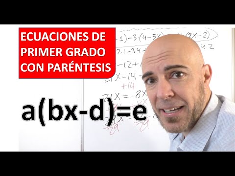 Ecuaciones de primer grado CON PARÉNTESIS