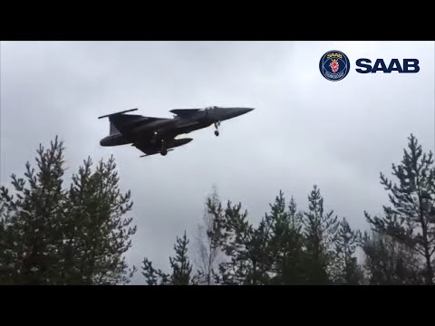 Watch A Fighter Jet Land On The Middle Of A Highway Road