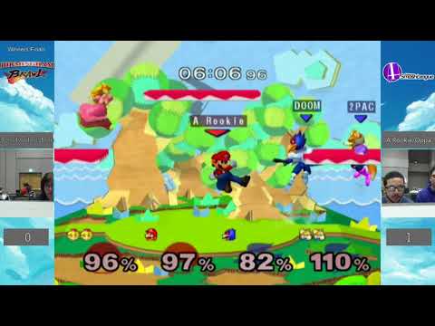 Golden Daze Melee Doubles WF - Den/twotoestoto (Blue) vs. A Rookie/Oppa (Red)