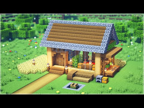 타놀 게임즈-Tanol Games -  ⚒️Minecraft |  How To Build a Survival Glass Wooden House - Minecraft Building: Build a Survival Glass Wooden House