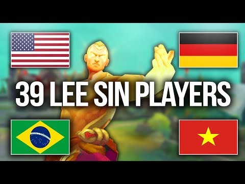 All Around The World Lee Sin Montage | 39 Lee Sin Players - League of Legends