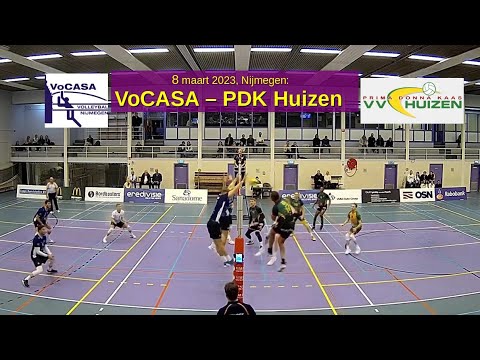 2023-03-08 VoCASA - PDK Huizen (samenvatting, 13 min) Eredivisie Heren Volleybal