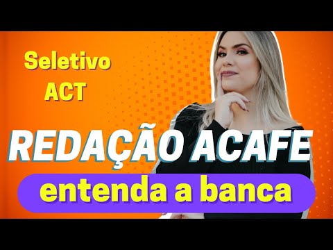 REDAÇÃO ACAFE