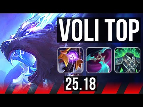 VOLIBEAR vs ZAC (TOP) | Quadra, 58k DMG, 22/3/10, Legendary | EUNE Master | 25.18