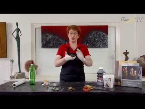 Krakeliertechnik mit Powertex