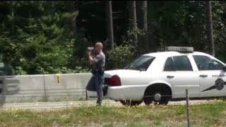 preview picture of video 'Washington State Patrol LIDAR Speed Trap Marysville, WA'