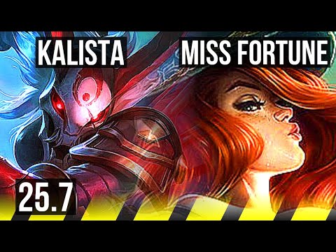 KALISTA & Alistar vs MISS FORTUNE & Poppy (ADC) | Dominating | EUW Master | 25.7