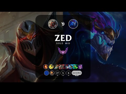Zed Mid vs Aurelion Sol - EUW Master Patch 13.4