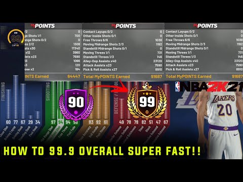 NBA 2K21 FULL INDEPTH GUIDE ON HOW TO GET 99 OVERALL SUPER FAST!HOW TO GET ALL UPGRADES/BADGES QUICK