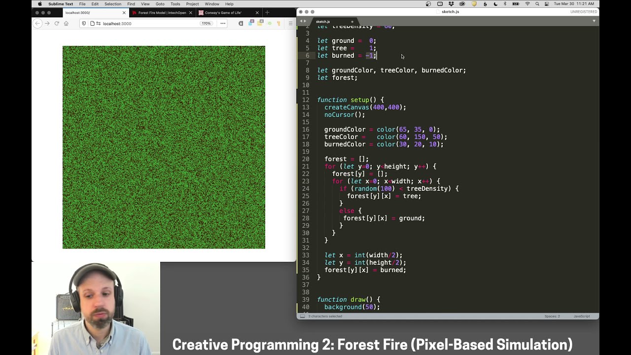 CP2: Forest Fire – Simulation in p5.js