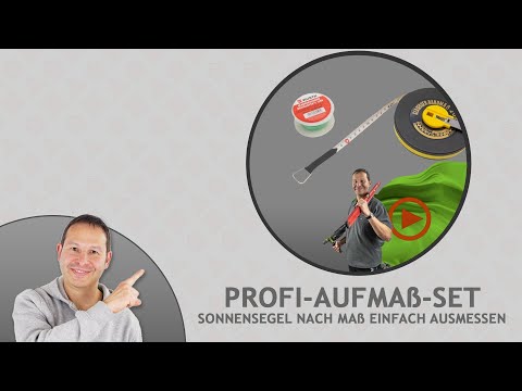 Aufmaß-Set für Sonnensegel nach Maß - Segel einfach ausmessen