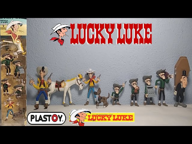 Vídeo relacionado con Plastoy Lucky Luke Figura Lucky Luke y Rantanplan pila de álbumes - Resina - 10 cm