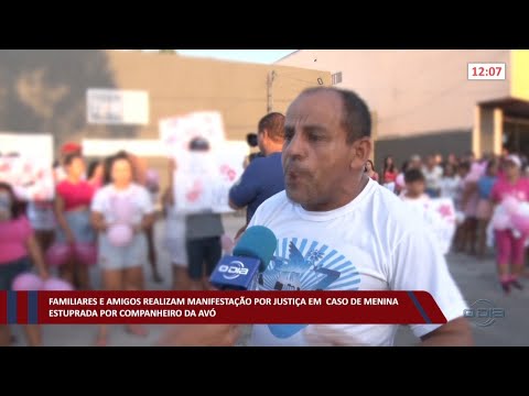 Populares pedem por justiça em caso de menina estuprada por companheiro da avó 20 10 2022